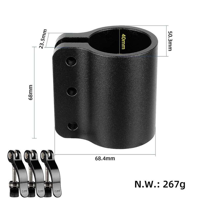 Electric Scooter Reinforced Locking Clamp Clip Lock Pole Extended Lock Clamp for 10 Red