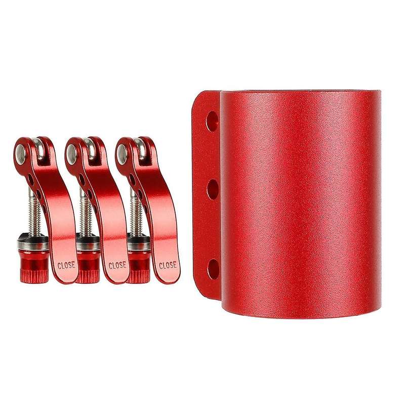 Electric Scooter Reinforced Locking Clamp Clip Lock Pole Extended Lock Clamp for 10 Red