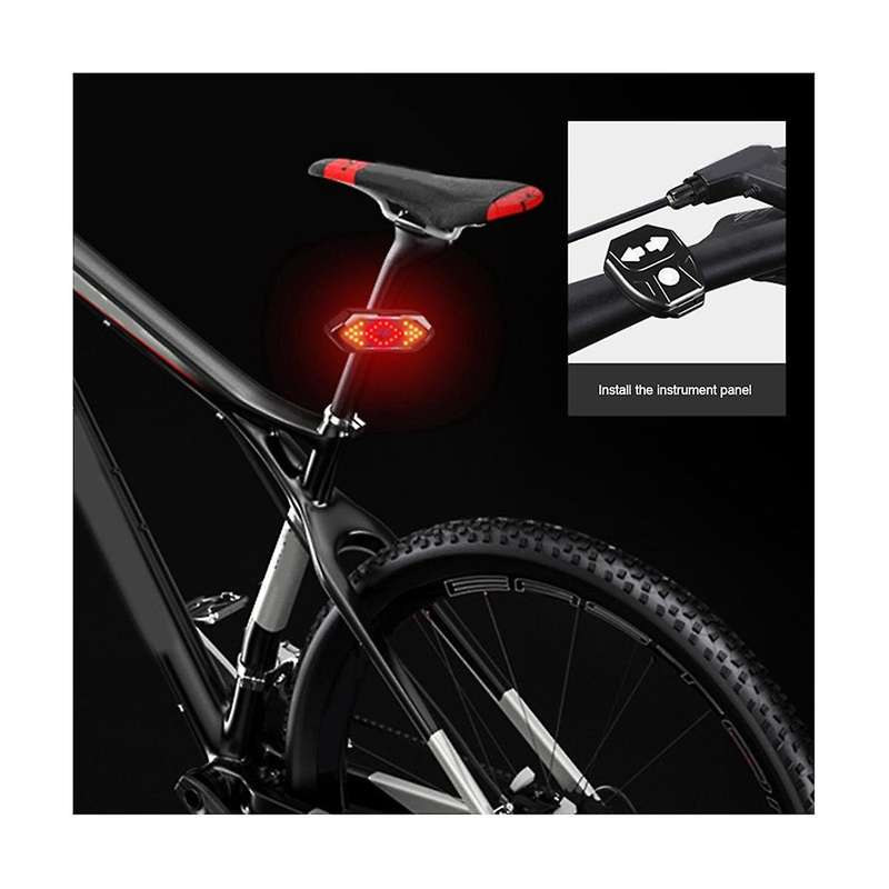Electric Scooter Turn Signal, Remote Control Bike LED Blinker/Tail Light,Adjustable Directional Turn
