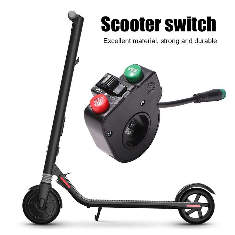 Electric Scooter Waterproof Handlebar Headlight Horn Turn Signal Switch Compatible KUGOO M4/PRO Elec