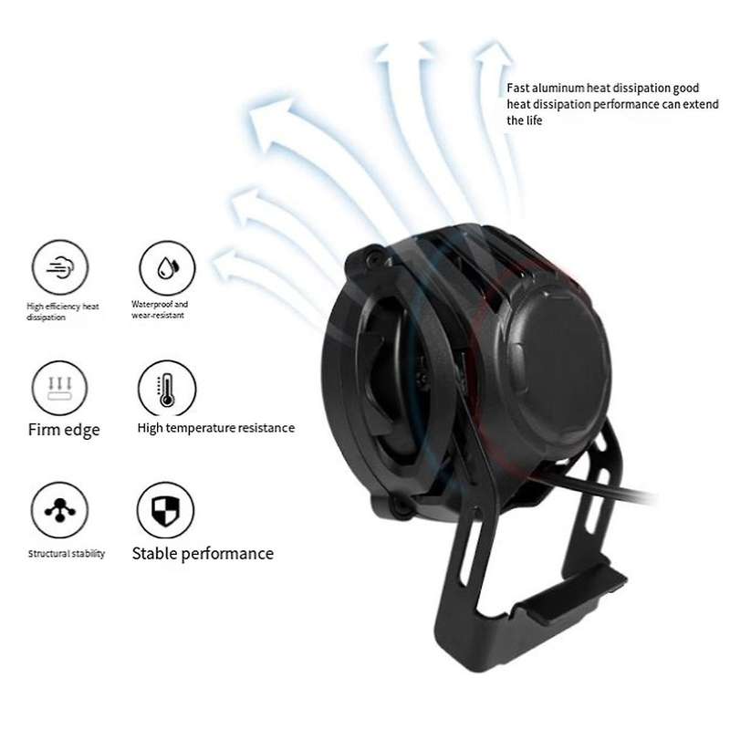 Electric Snowmobile Off-road Vehicle Horn Headlight X5 Aluminum Alloy 36v 48v Night Cycling Waterpro