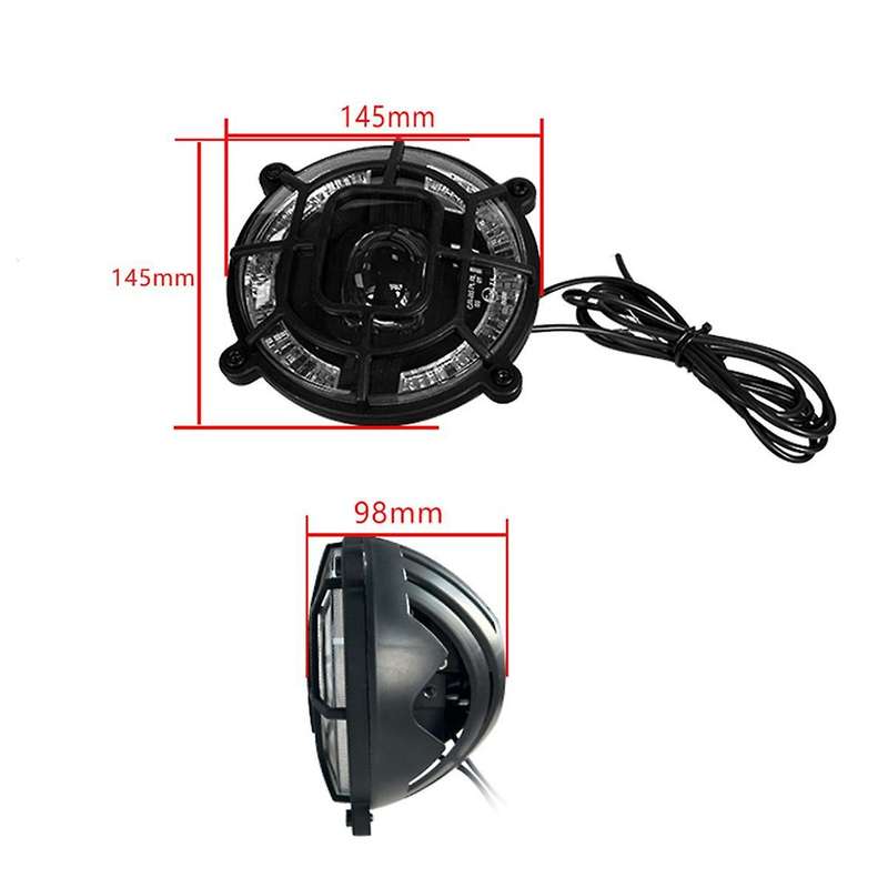 Electric Snowmobile Ebike Headlight Electric Bicycle Front Light with Horn Waterproof Riding Access