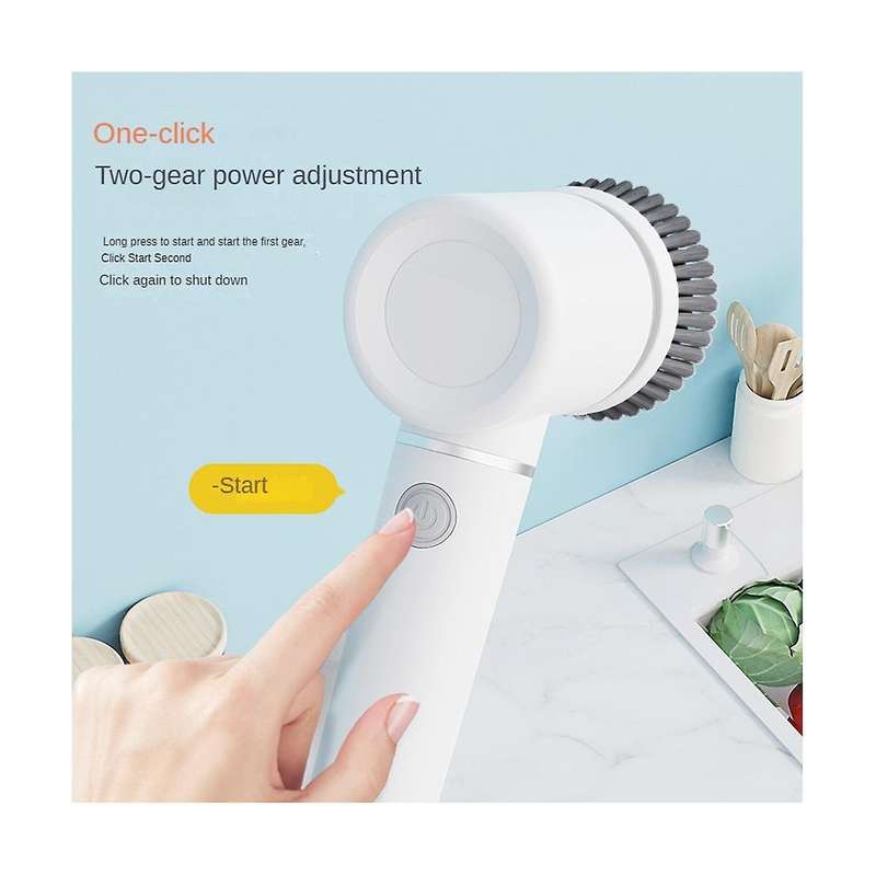 Electric Spin Scrubber - Electric Cleaning Brush, for Cleaning Tub, Kitchen Cleaning with 6 Replacea