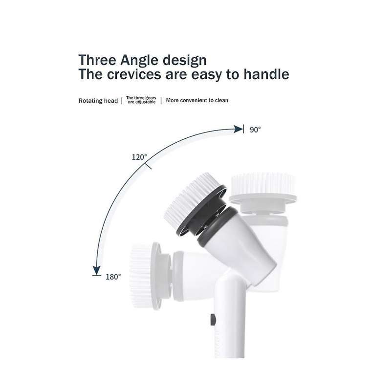Electric Spin Scrubber, Electric Bathroom Cleaning Brush Suitable for Cleaning Walls/Floors/Bathroo