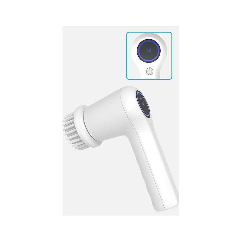 Electric Spin Scrubber Power Scrubber Cordless Electric Shower Scrubber with Led Display for Bathro
