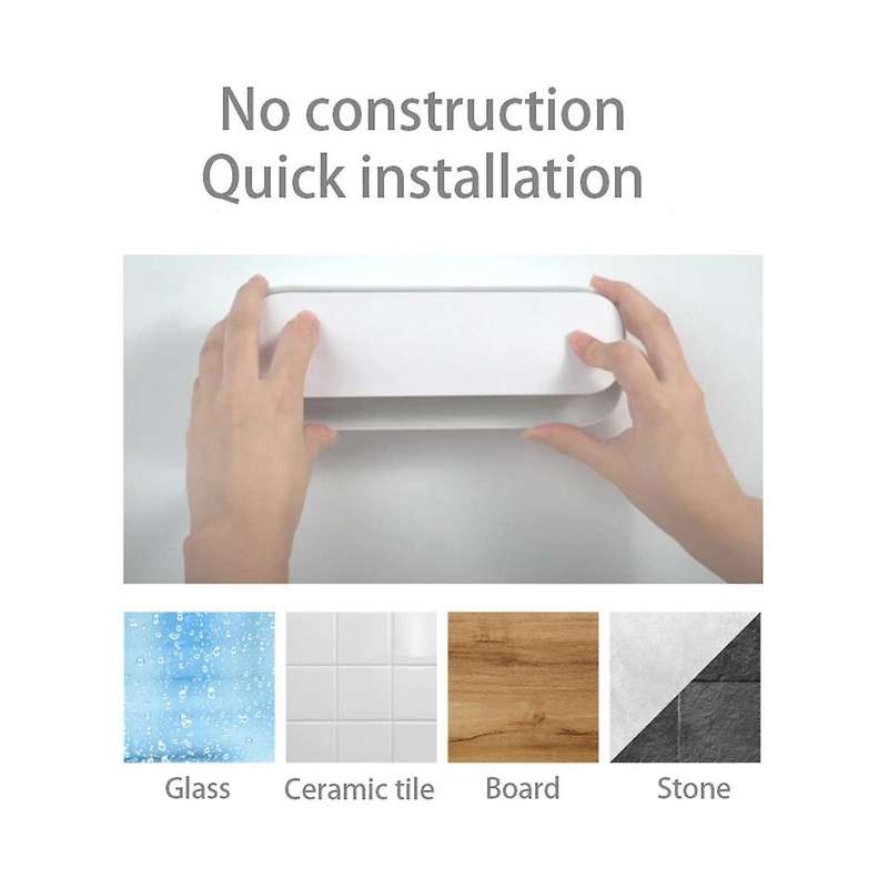 Electric Toothbrush Uv Sterilization Drying Holder Wall Mounted for Bathroom Organizer Accessories w