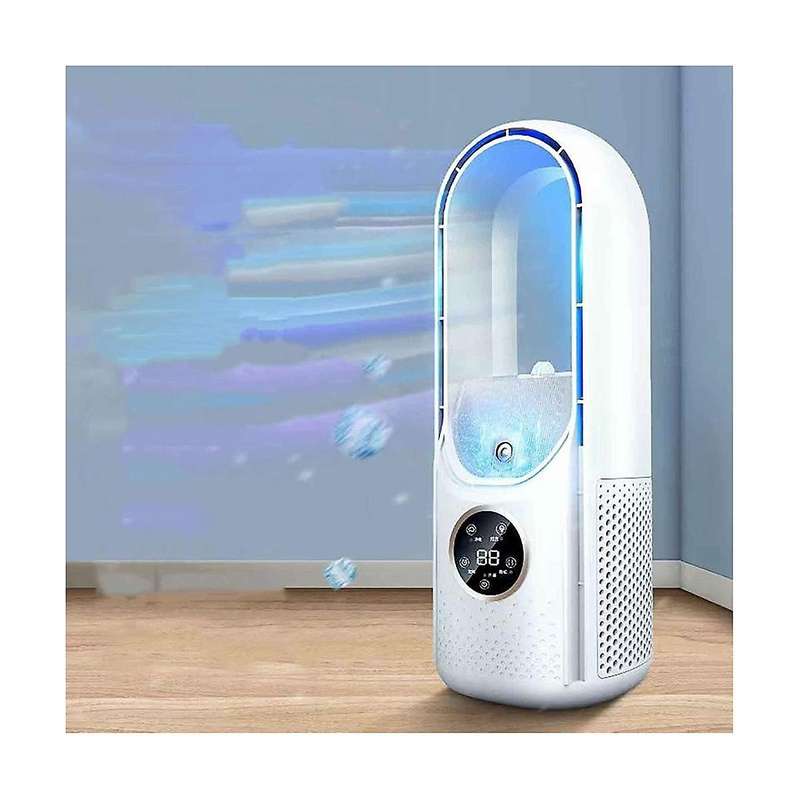 Electric Usb Multifunctional Leafless Fan Household Desktop Humidification Fan Timing Air Condition