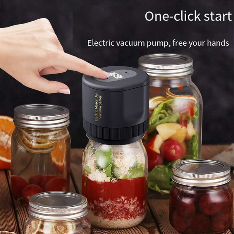 Electric Vacuum Sealer for Mason Jars with Can Lids, Jar Vacuum Sealer for Canning Jars Vacuum Seali