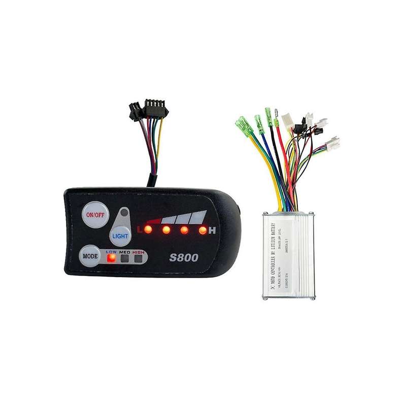 Electric Vehicle 36v48v Brushless Motor 6 Tubes 15a Intelligent Controller Led-s800 Instrument Acces
