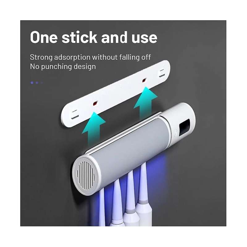 Electric Uv Toothbrush Sterilizer Holder Automatic Induction Wall Mount Holder Bathroom Accessories