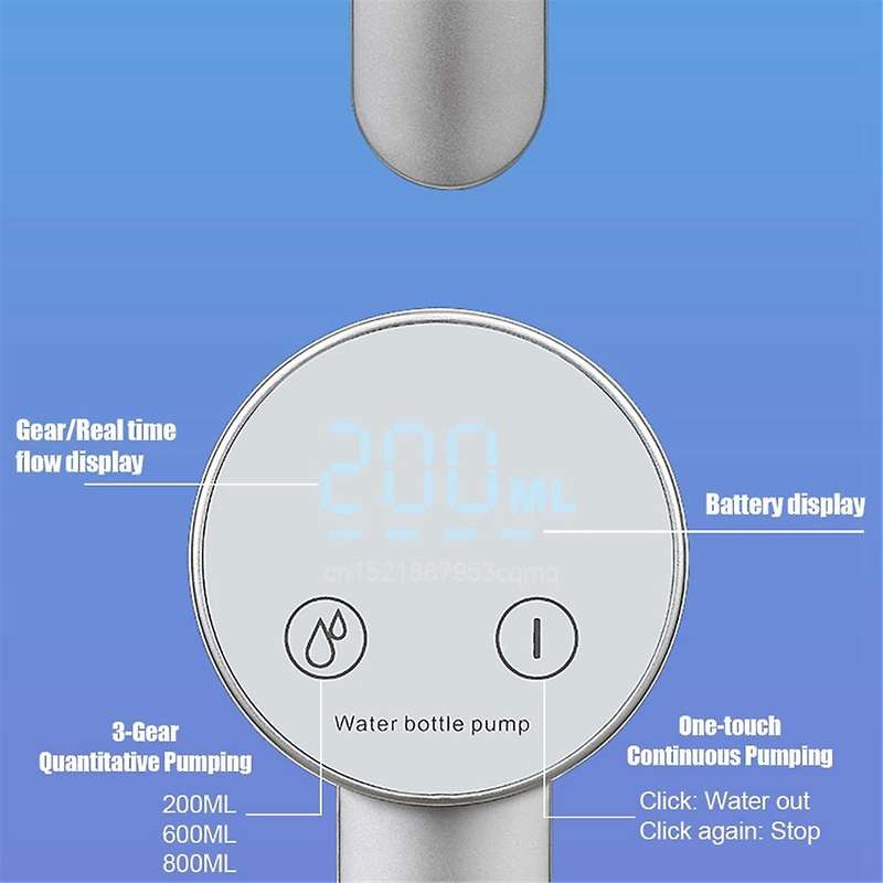 Electric Water Gallon Pump Foldable Automatic Water Dispenser Rechargeable Desktop Smart Drinking Wa