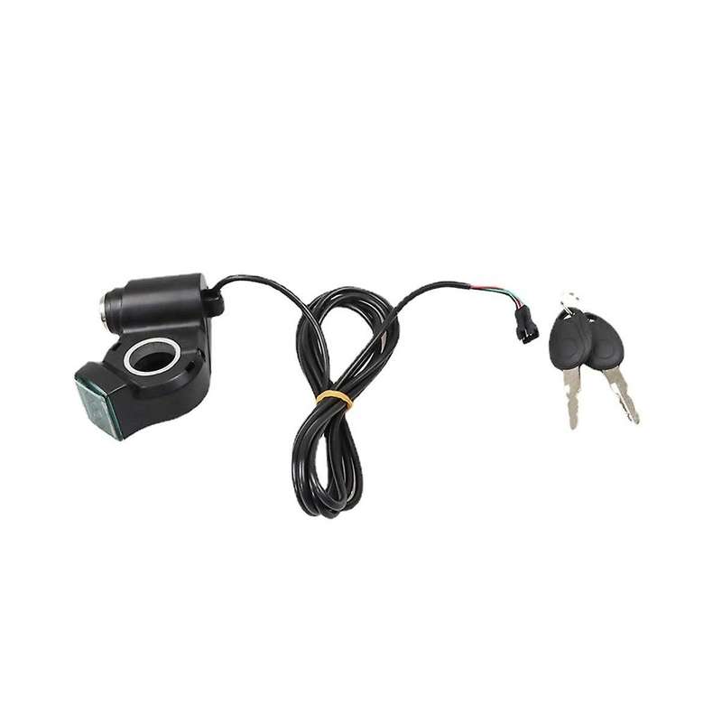 Electric Vehicle Thumb Throttle Voltmeter Key Switch Off Door Lock for Electric Scooter