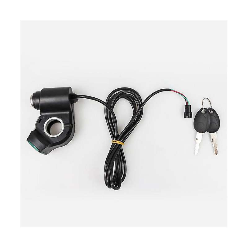 Electric Vehicle Thumb Throttle Voltmeter Key Switch Off Door Lock for Electric Scooter