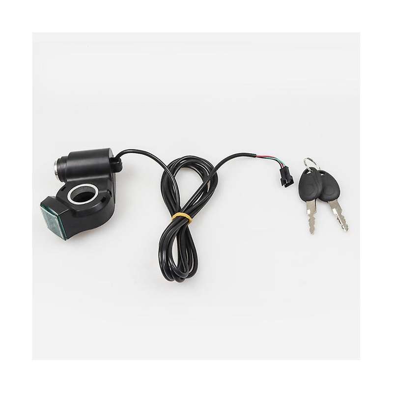 Electric Vehicle Thumb Throttle Voltmeter Key Switch Off Door Lock for Electric Scooter