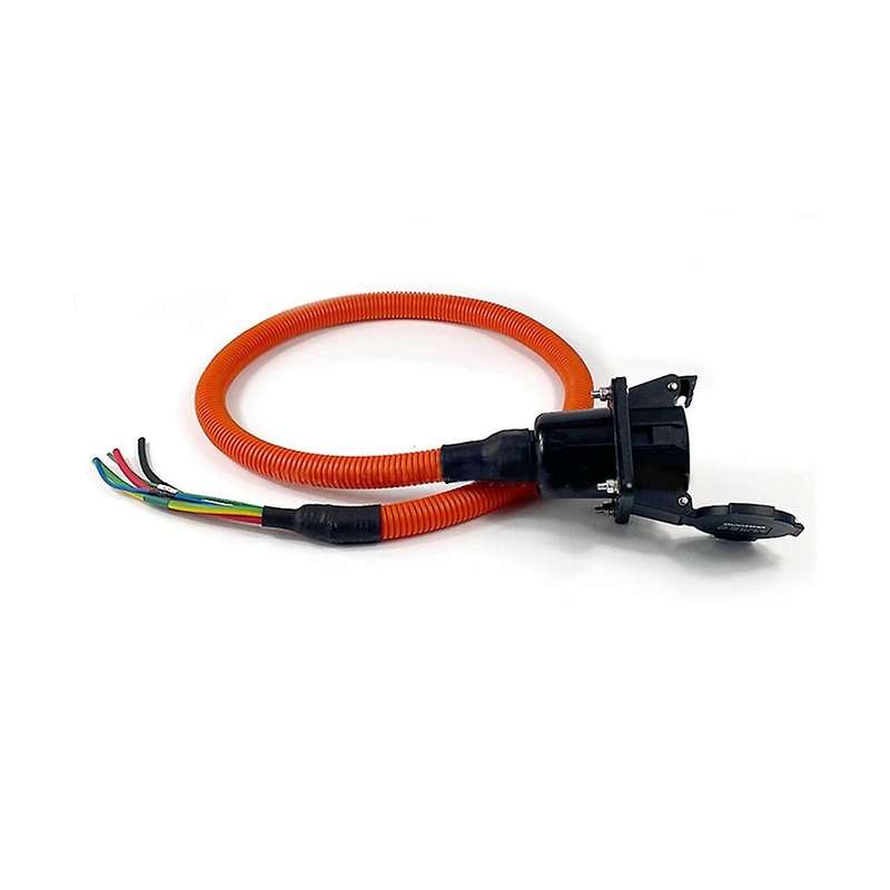 Electric Vehicle Adapter 32a Sae J1772 Ac Charging Socket with Bellows New Energy Electric Vehicle C