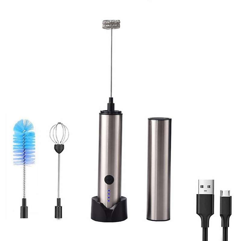 Electric Whisk USB Recharge Three Speed Adjustment Kitchen Cooking Tools Bubbler Egg Cream Sauce Sti