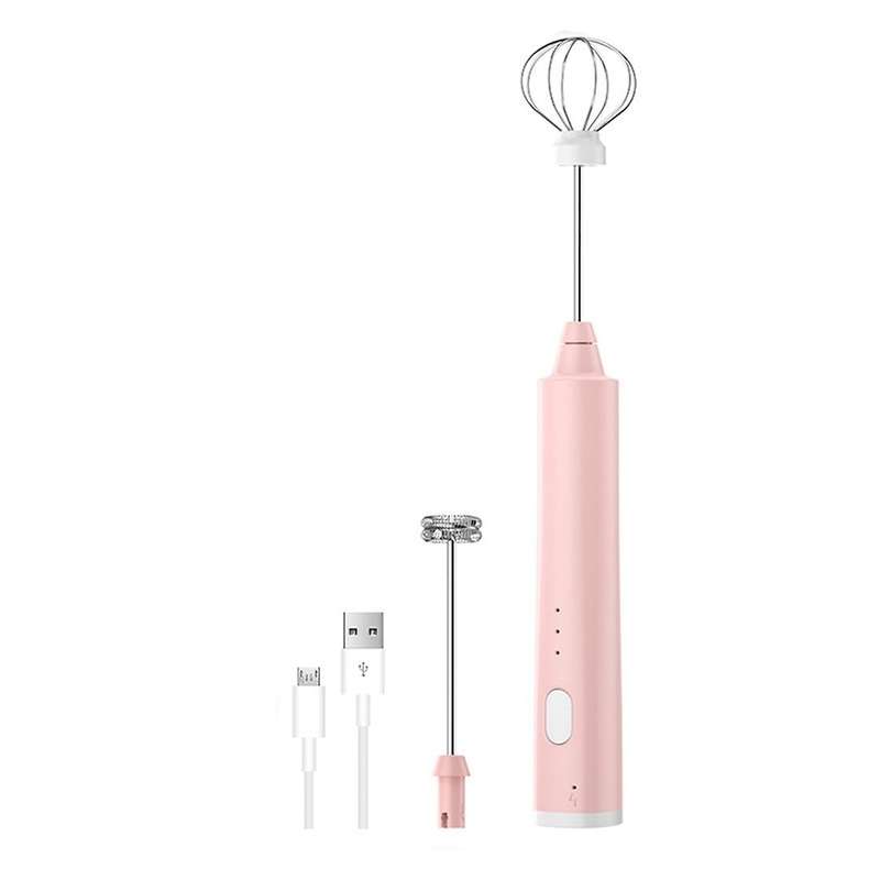 Electric Whisk USB Recharge Three Speed Kitchen Cooking Tool Bubbler Egg Cream Sauce Stirrer Handhel