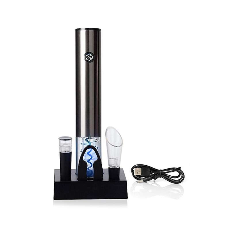 Electric Wine Opener Automatic Bottle Opener with 2-in-1 Aerator Pourer Foil Cutter Gadgets Bottle