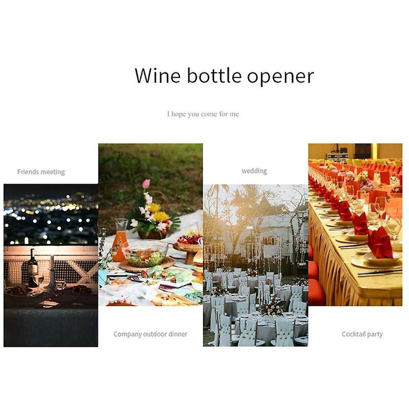 Electric Wine Bottle Opener Stainless Steel Automatic Corkscrew Opener Puller Kit ,Foil Cutter +Vacu