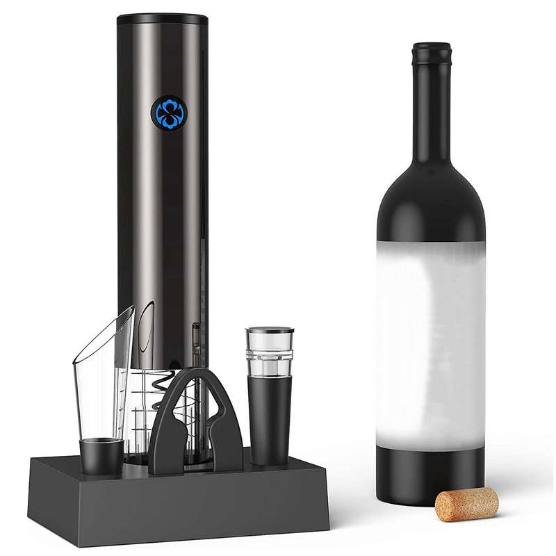 Electric Wine Opener 6 in 1 Set, Automatic Electronic Wine Bottle Rechargeable Opener,Wine Opener wi