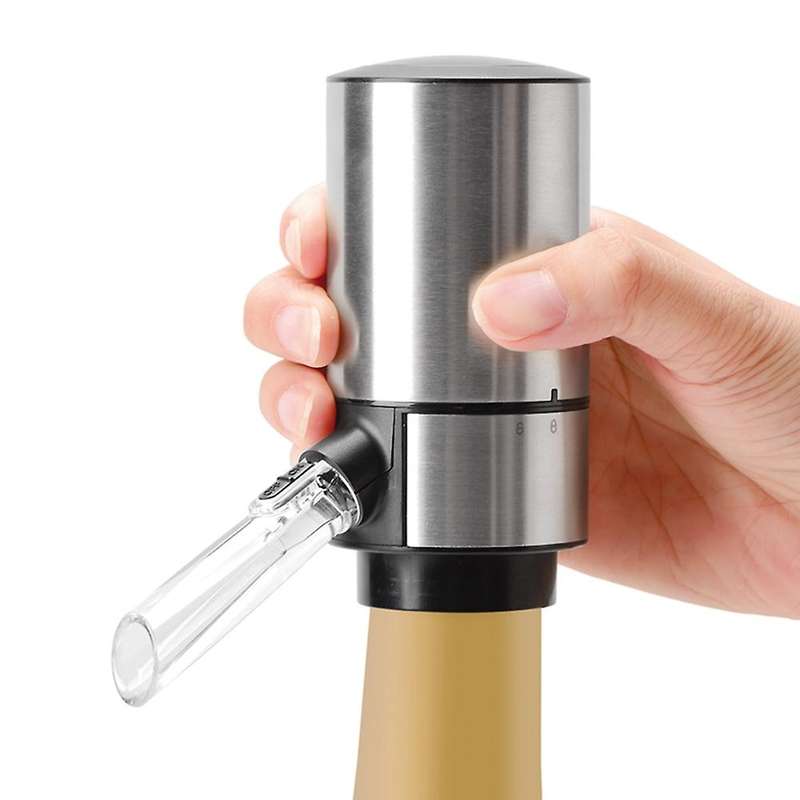 Electric Wine Decanter Dispenser with Base Quick Sobering Automatic Wine Decanter Aerator Pourer for