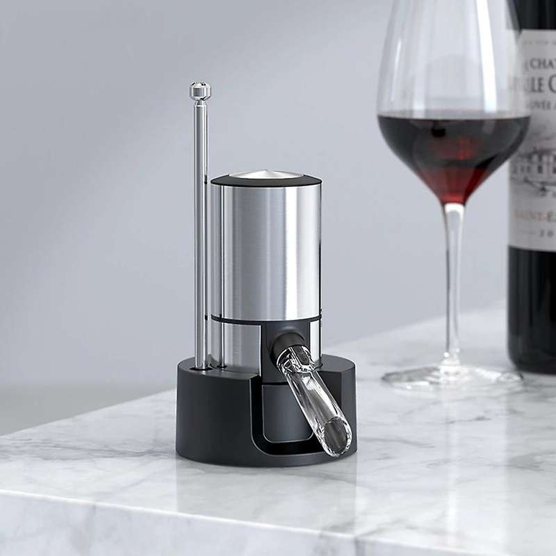 Electric Wine Decanter Dispenser with Base Quick Sobering Automatic Wine Decanter Aerator Pourer for