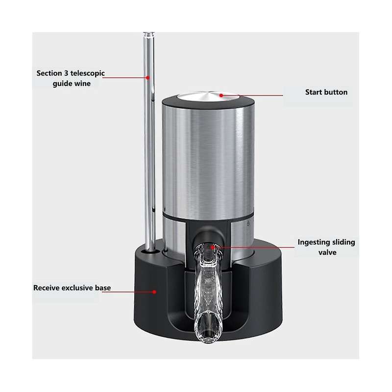 Electric Wine Decanter, Instant Wine Decanter Function Wine Red Wine Dispenser, Decanter and Dispen