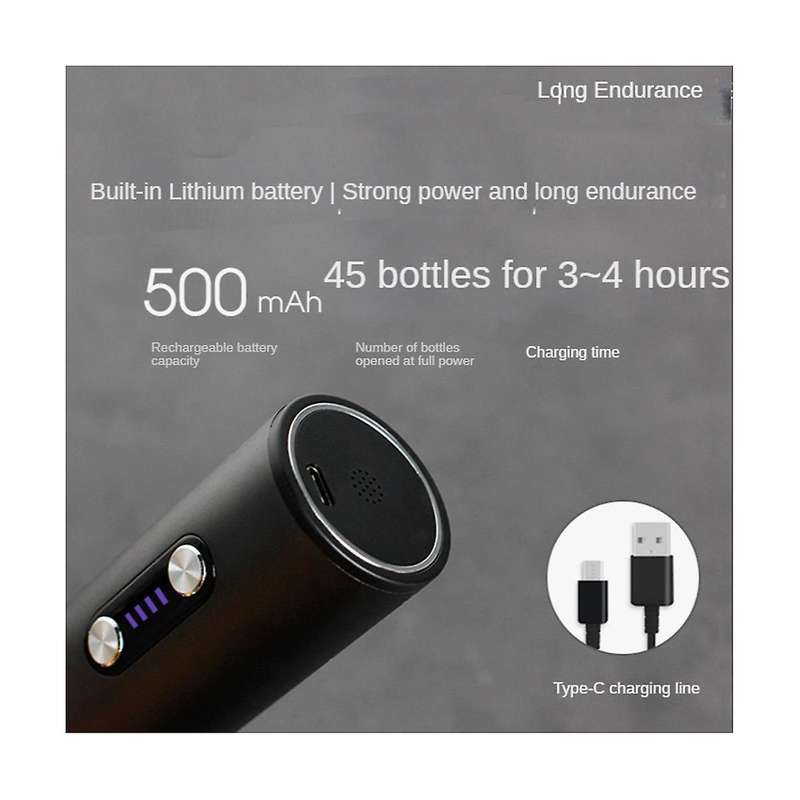 Electric Wine Opener Automatic Corkscrew Wine Openers for Beer Rechargeable Bottle Opener Foil Cutt