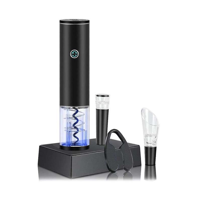 Electric Wine Opener Automatic Bottle Opener Vacuum Stopper Aerator Pourer Foil Cutter Gadgets Bott