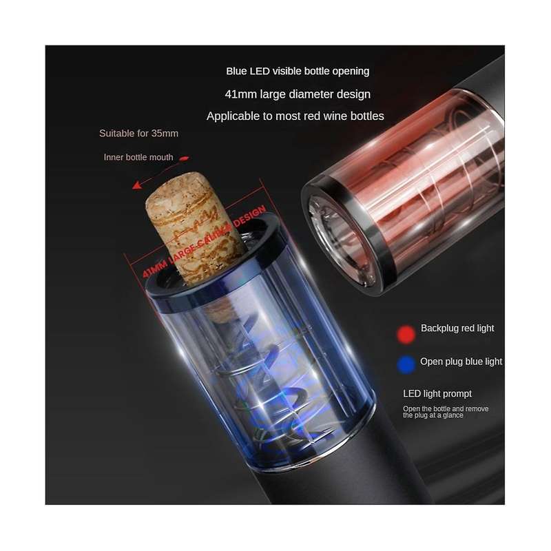 Electric Wine Opener Automatic Bottle Opener Vacuum Stopper Aerator Pourer Foil Cutter Gadgets Bott