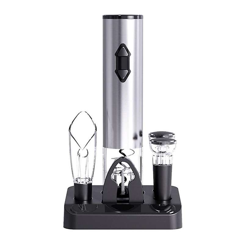 Electric Wine Opener Set Battery Operated Corkscrew Wine Bottle Opener with Storage Base Wine Aerato