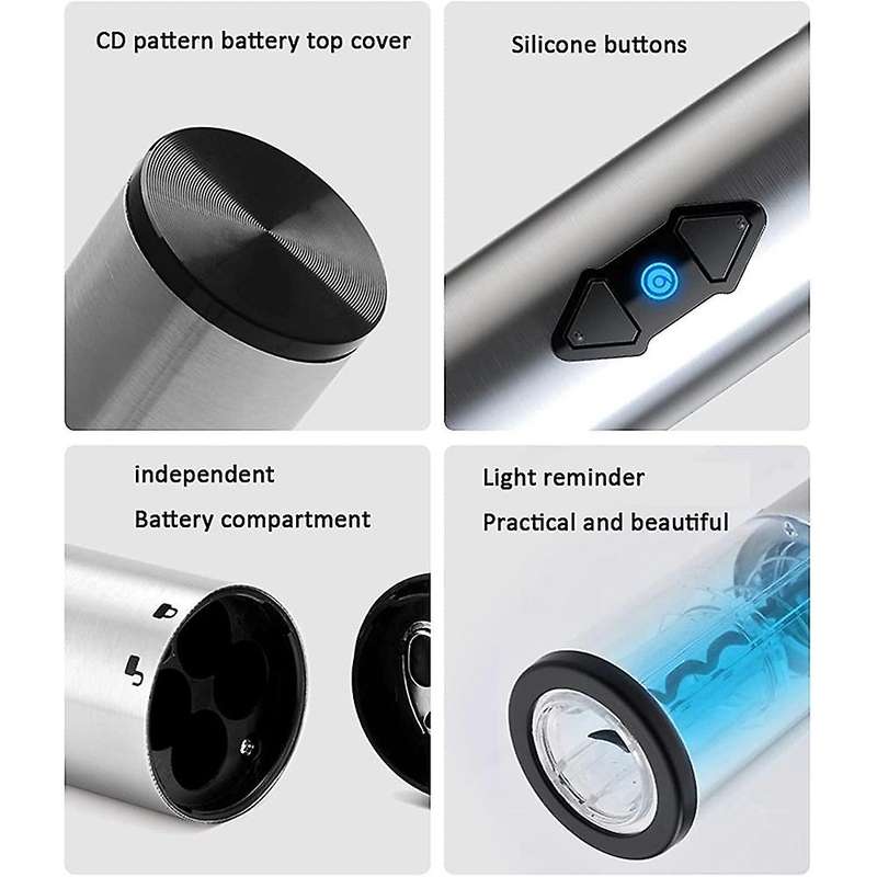 Electric Wine Opener Set Battery Operated Corkscrew Wine Bottle Opener with Storage Base Wine Aerato