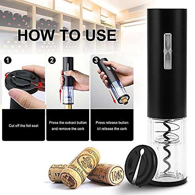 Electric Wine Opener, Type-C Charging Wine Corkscrew Bottle Opener with Foil Cutter, Wine Openers wi