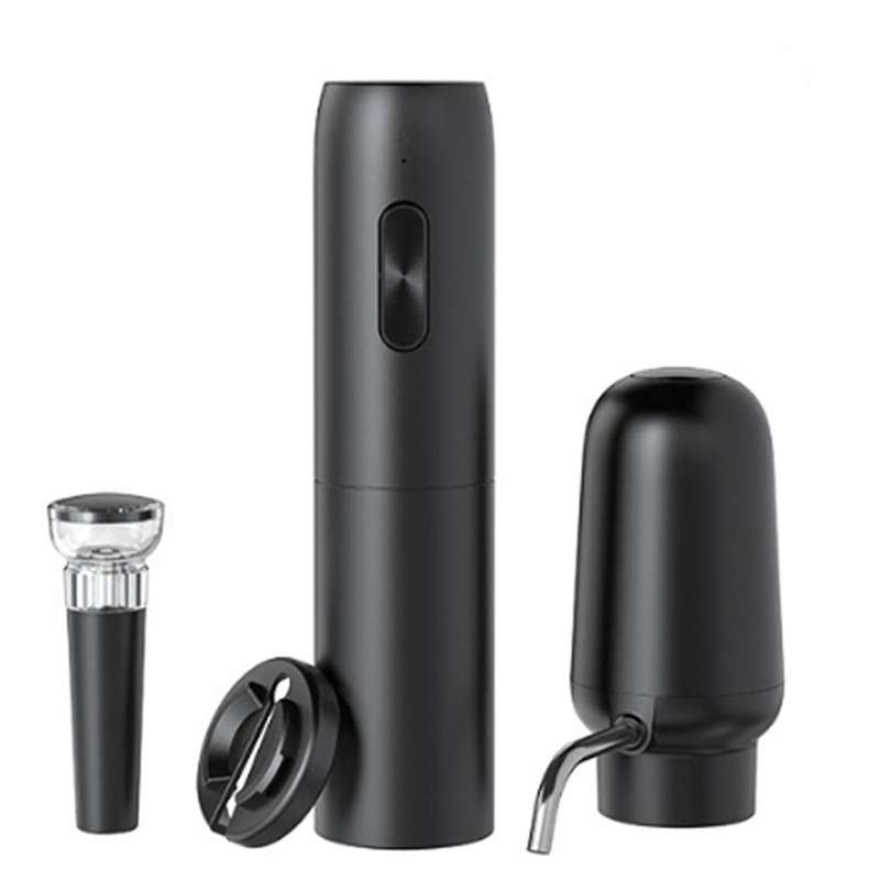 Electric Wine Opener Set 4-In-1 Wine Set with Rechargeable Wine Opener, Rechargeable Wine Aerator Po