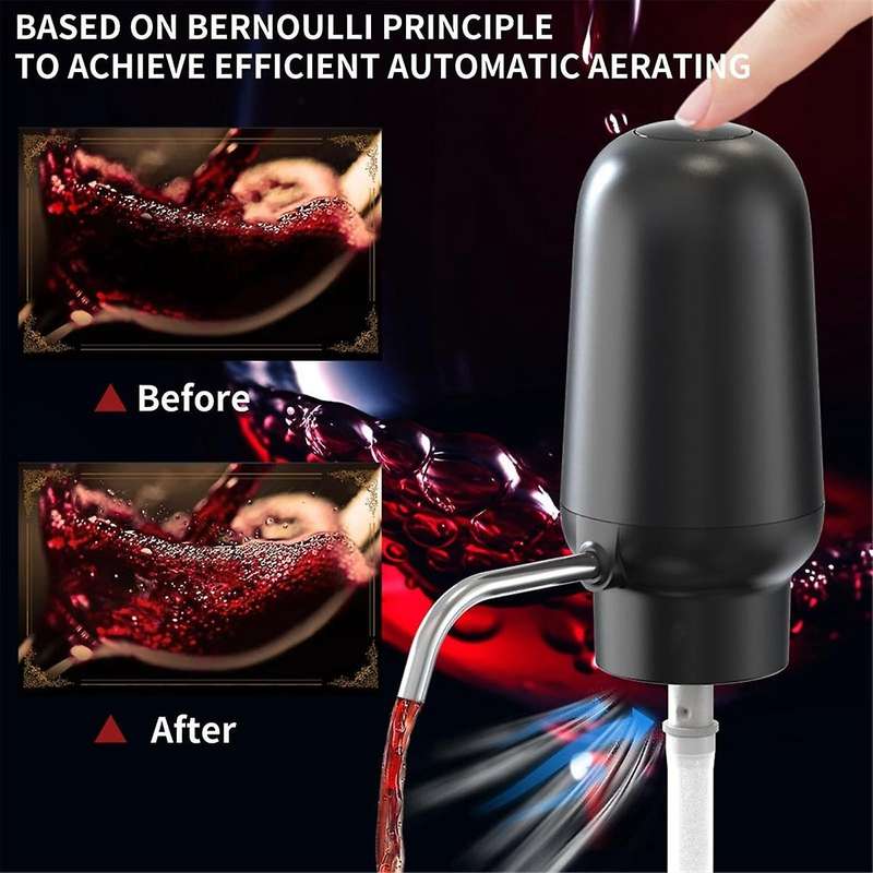Electric Wine Opener Set 4-In-1 Wine Set with Rechargeable Wine Opener, Rechargeable Wine Aerator Po
