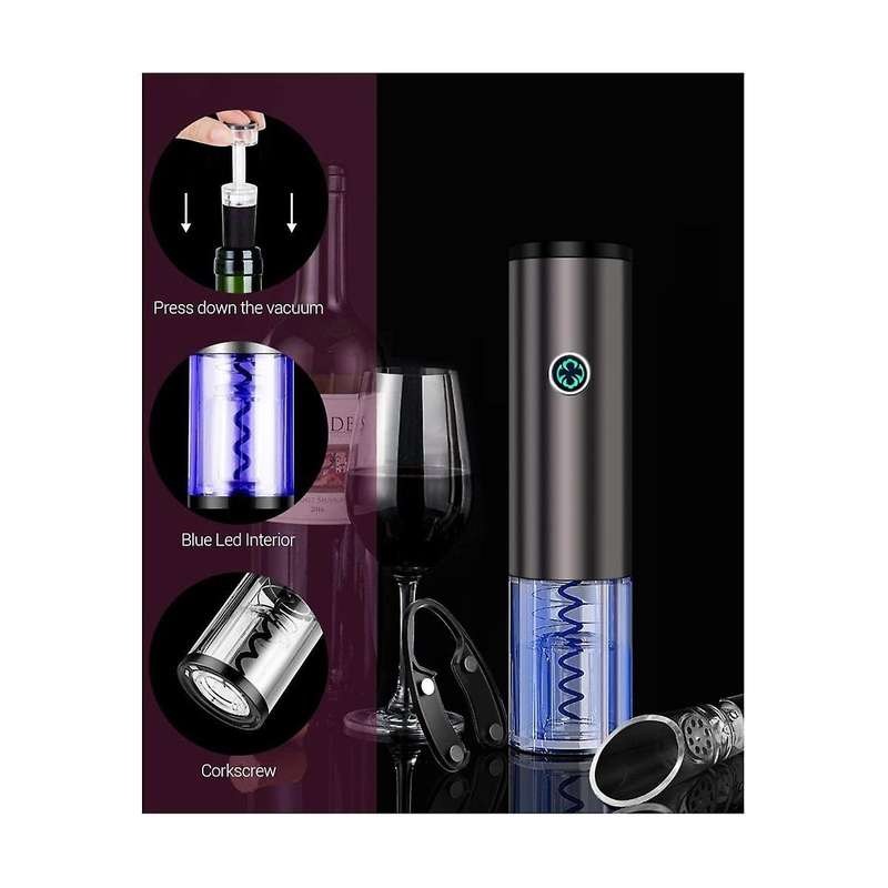 Electric Wine Opener Automatic Wine Bottle Opener Kitchen Bar Corkscrew Foil Cutter Cork Out Tool U