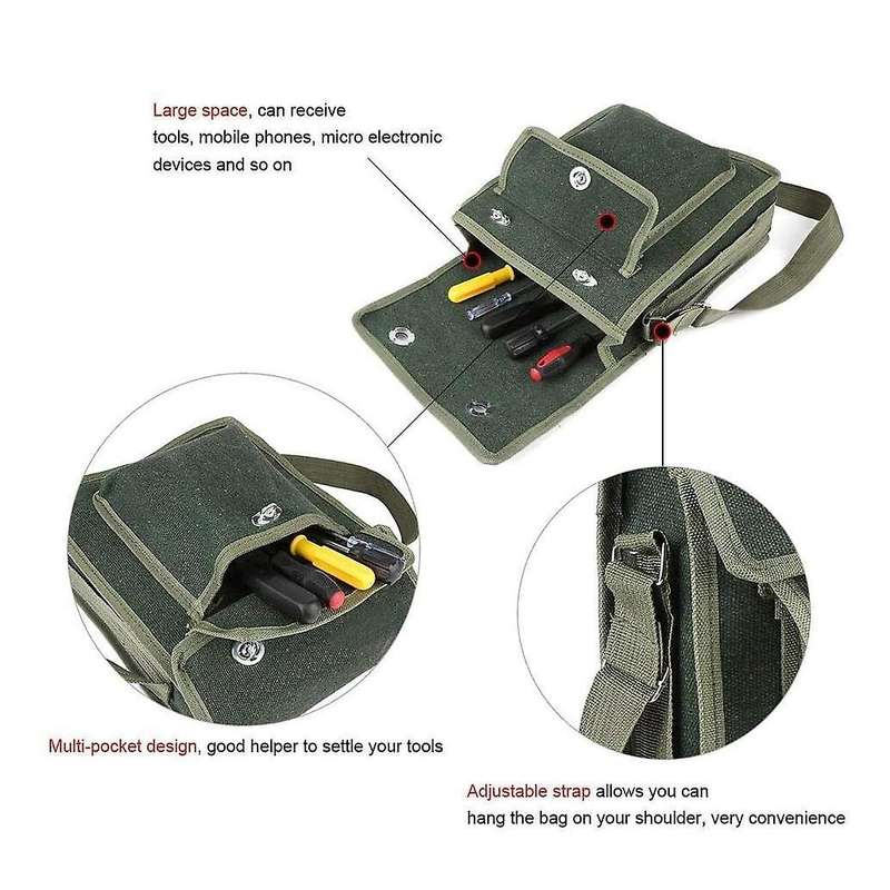 Electrician Storage Bag Tool Kit Repair Kit One-shoulder Communication Plumber's Bag Can Store Flas