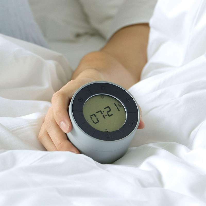 Electronic Alarm Clock Modern Design with Motion Activated Modes & Soft Dimmable Light with USB Adap