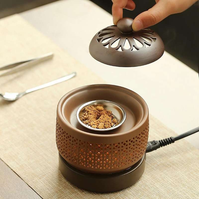 Electronic Aromatherapy Electric Incense Essential Oil Night Light 220v Timing Temperature Adjustme