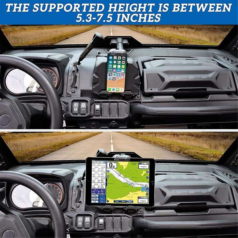 Electronic Device Holder with Storage Box Organizer Tray for Can Am HD5 HD8 HD10 MAX 2016-2023 Acce