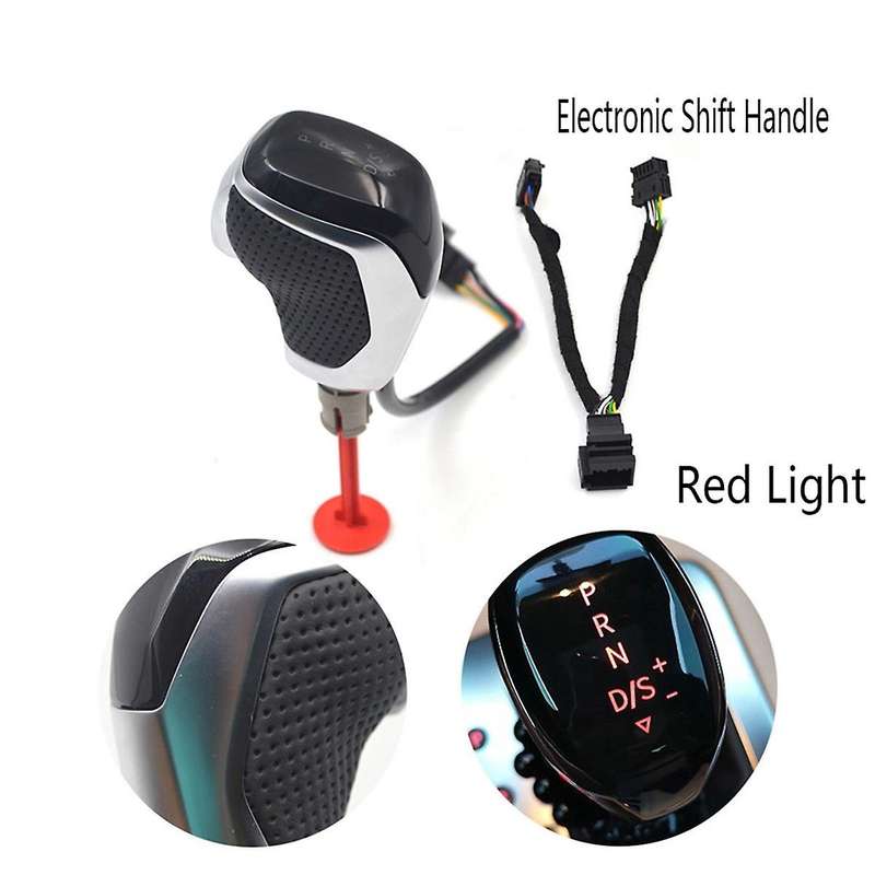 Electronic Shift Handle Led Gear Shift Knob for Golf Mk6 Mk7 B7 B8 Mk2 B Red Light