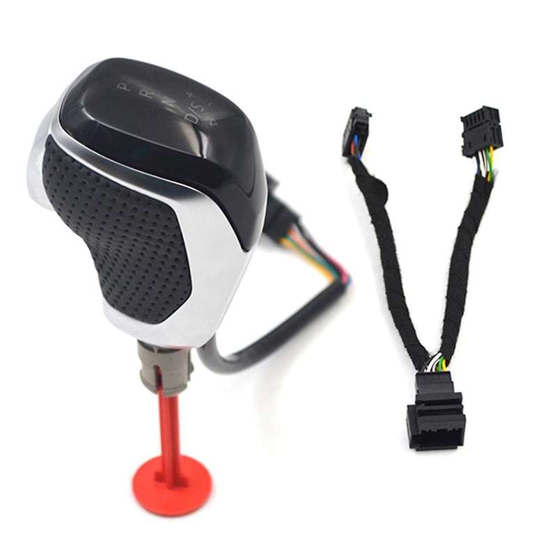 Electronic Shift Handle Led Gear Shift Knob for Golf Mk6 Mk7 B7 B8 Mk2 B Red Light