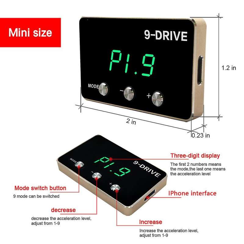 Electronic Throttle Controller 9 Mode Pedal Accelerator -efficient for Wrangler Jk Ram 1500