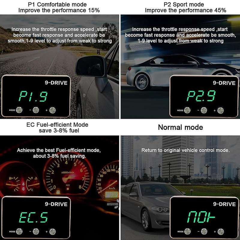 Electronic Throttle Controller 9 Mode Pedal Accelerator -efficient for Wrangler Jk Ram 1500