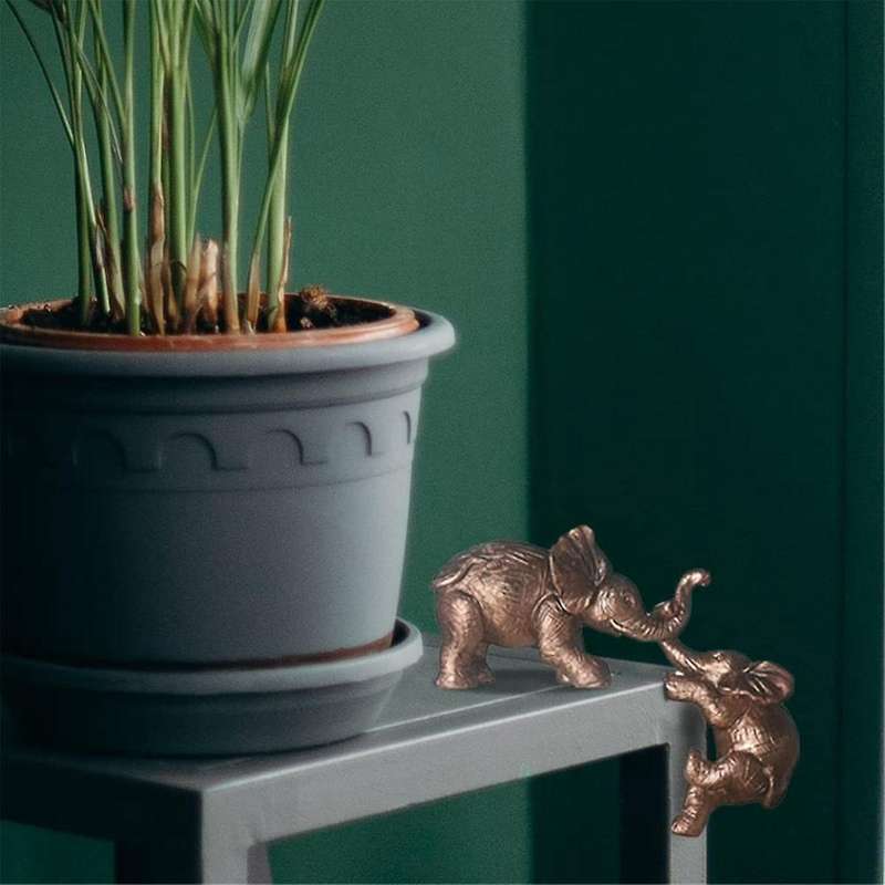 Elephant Figurines Elephant Statue Home Decor, Resin Elephant Sculpture Modern Collections Figurines