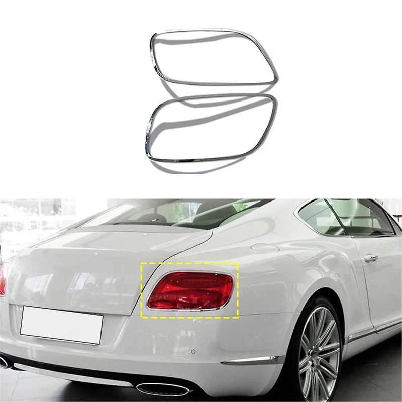 Electroplated Bright Strip Tail Light Frame Rear Light Sticker for GT 6.0 12-15 Decoration Accessori
