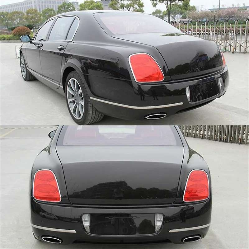 Electroplated Bright Strip Tail Light Frame Rear Light Sticker for GT 6.0 12-15 Decoration Accessori