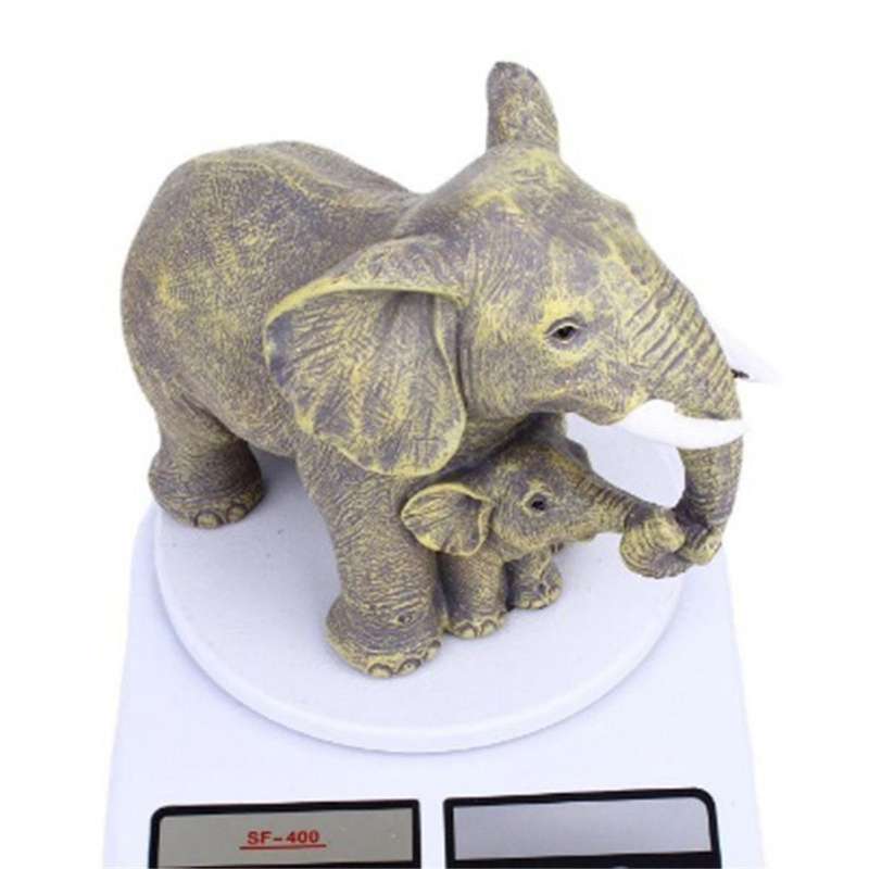 Elephant Statue - Elephant Decor - Elephant Gifts for Women - Home Decor Office Bookshelf Tv Stand L