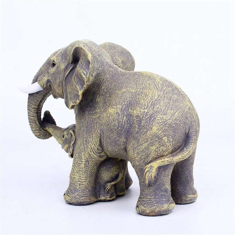 Elephant Statue - Elephant Decor - Elephant Gifts for Women - Home Decor Office Bookshelf Tv Stand L