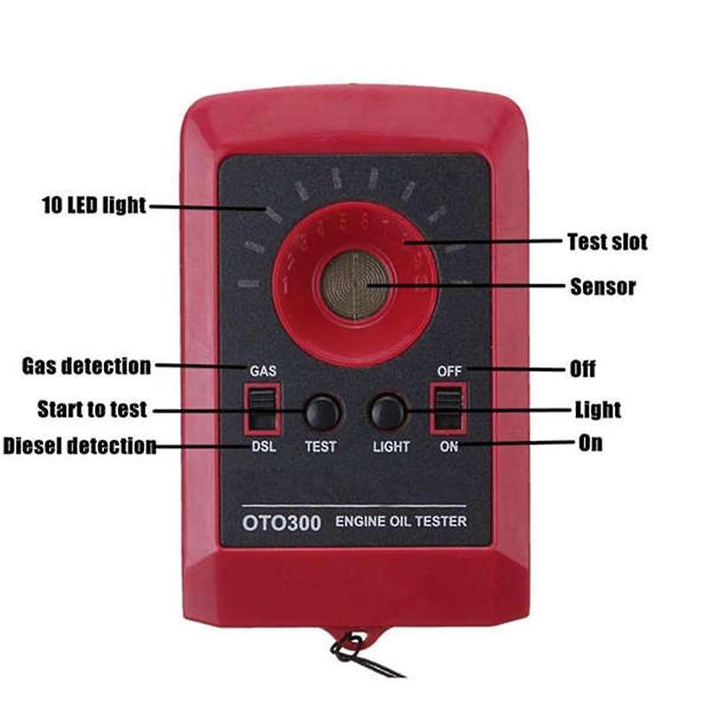 Em2261 Gas for Analyzer 12v Led Digital Automobile Car Oil Quality Tester Motor Engine Detector Xc3